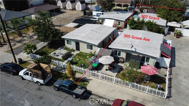 305 Grace Avenue aerial view